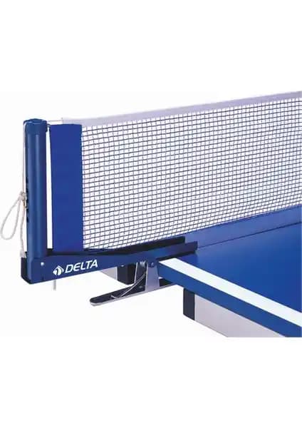 Delta Mavi Masa Tenisi Maşalı Deluxe Pinpon Ağı File Demir Seti Yüksek Kalite ve Kolay Kullanım