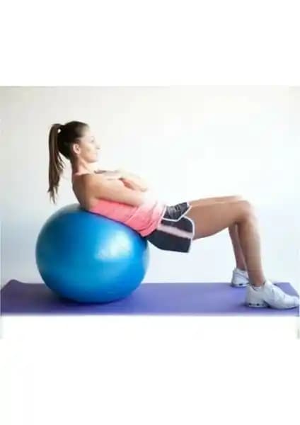 Pekial 65 cm Mavi Pilates Topu: Dayanıklı, Çok Yönlü ve Rehabilitasyon İçin Uygun