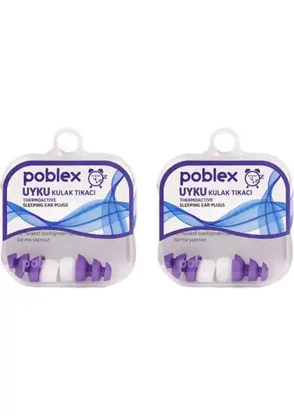 Poblex Uyku Kulak Tıkacı Large Beden 2 Kutu Gürültü Engelleme ve Rahatlık Sağlar