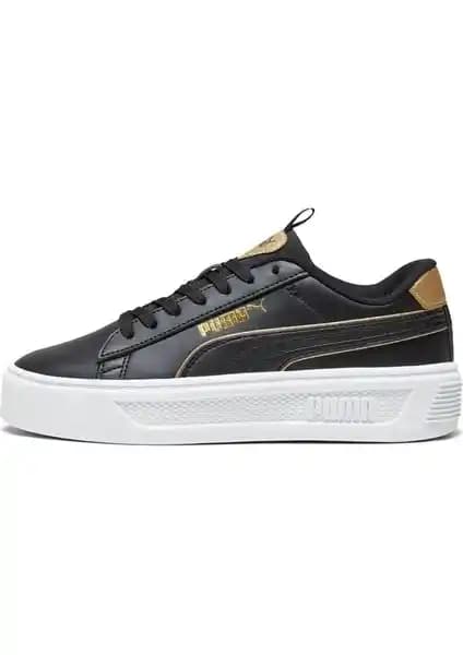 Puma Smash Platform V3 Kadın Siyah Sneaker Şıklık ve Konforu Bir Arada Sunar