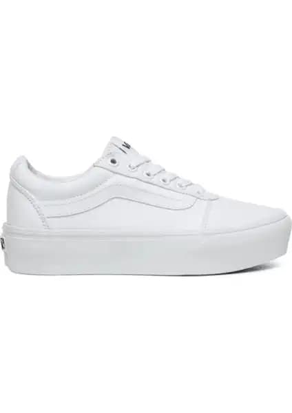 Vans Wm Ward Platform Beyaz Kadın Spor Ayakkabı Günlük ve Şık Kullanım İçin Uygun