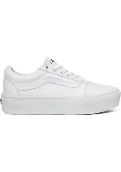 Vans Wm Ward Platform Beyaz Kadın Spor Ayakkabısı: Şıklık ve Konforun Birleşimi
