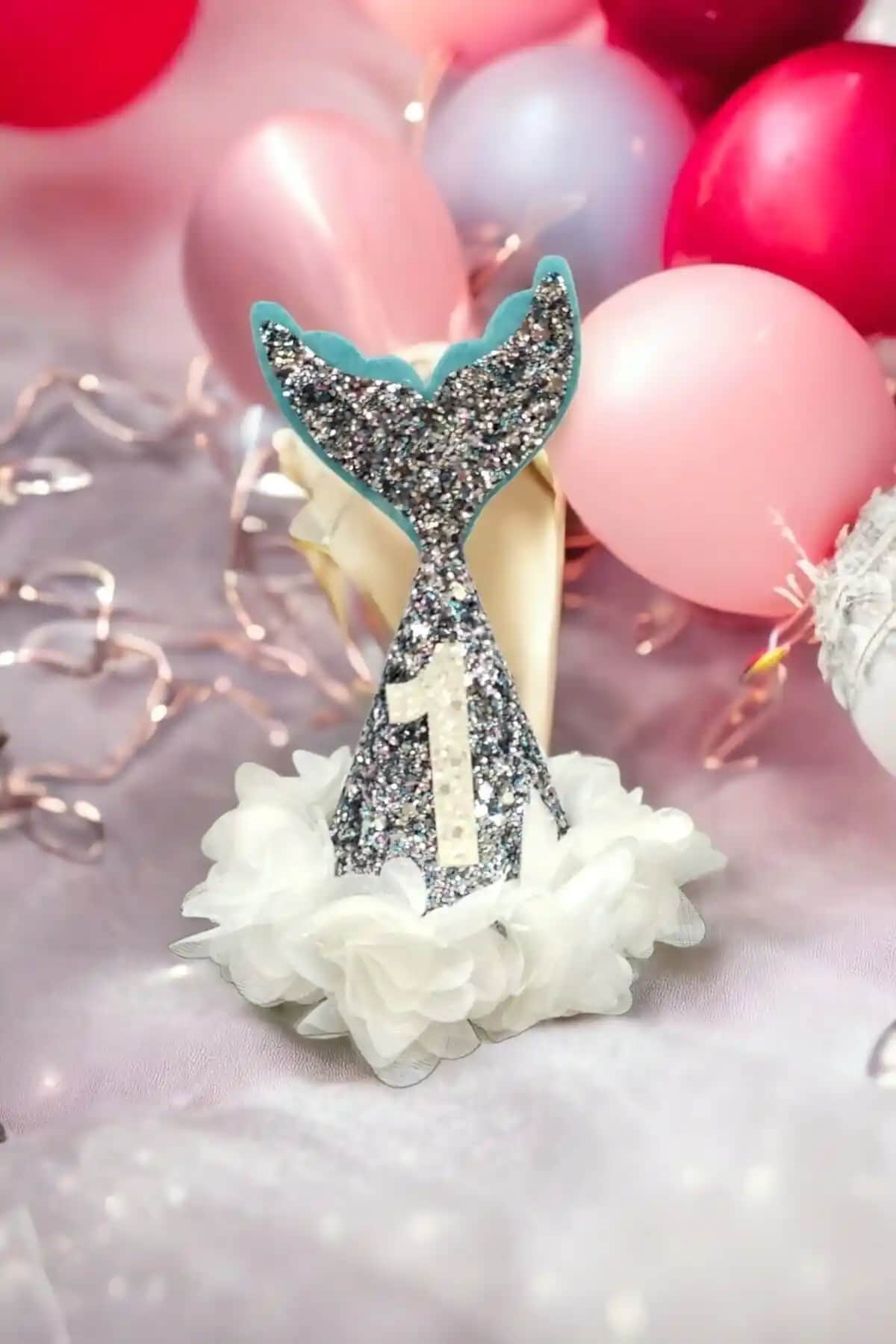 Damlakids 1 Yaş Deniz Kızı Temalı Doğum Günü Tacı Şık ve Anlamlı Tasarım