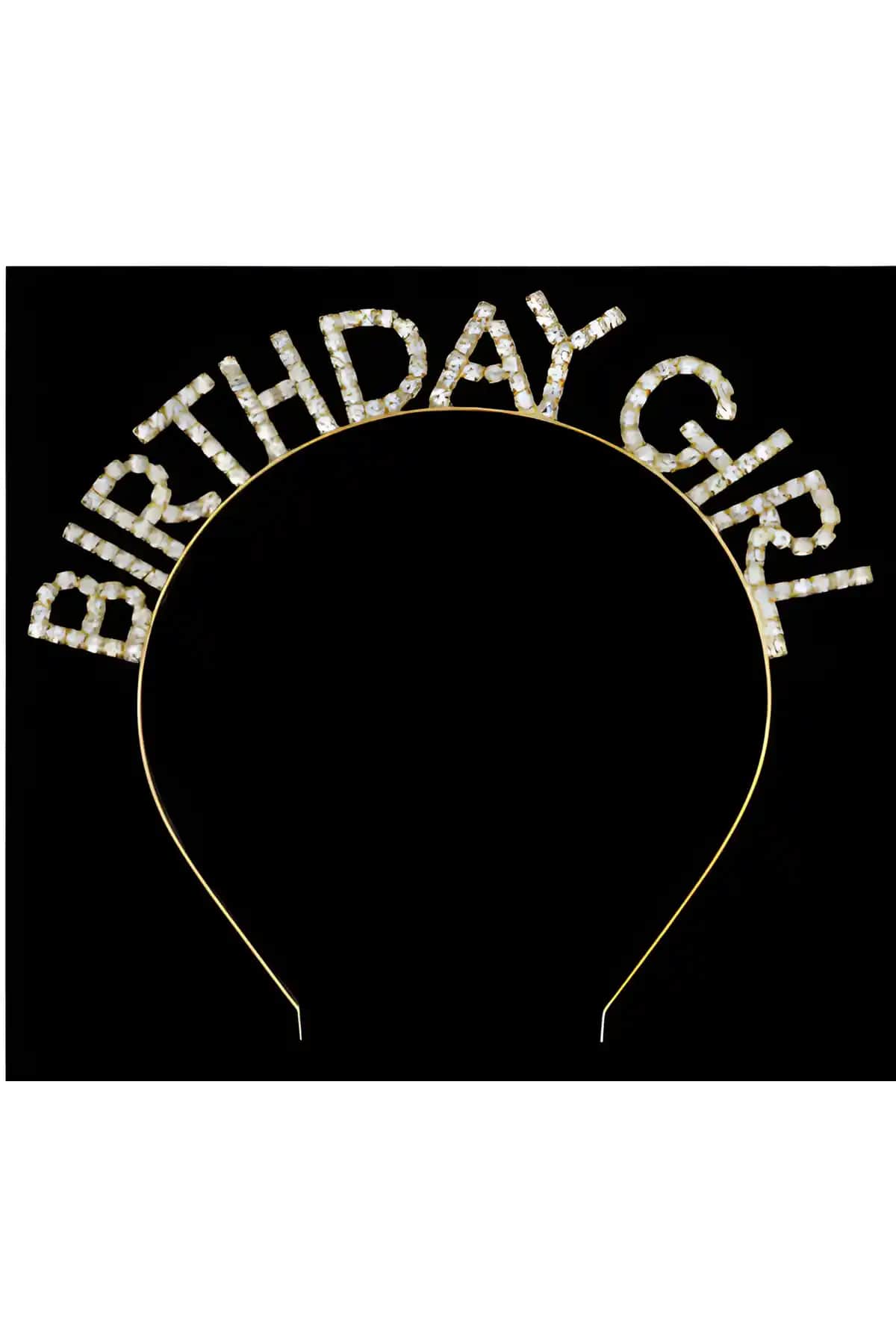 Dizayn Parti Evi Gold Renk Metal Taşlı Doğum Günü Parti Tacı Şık ve Dayanıklı Tasarım