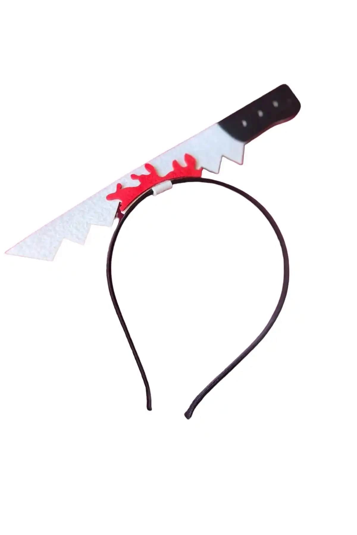 Happyland Halloween Saplanan Testere Model Eva Parti Tacı: Eğlenceli ve Temalı Aksesuarlar