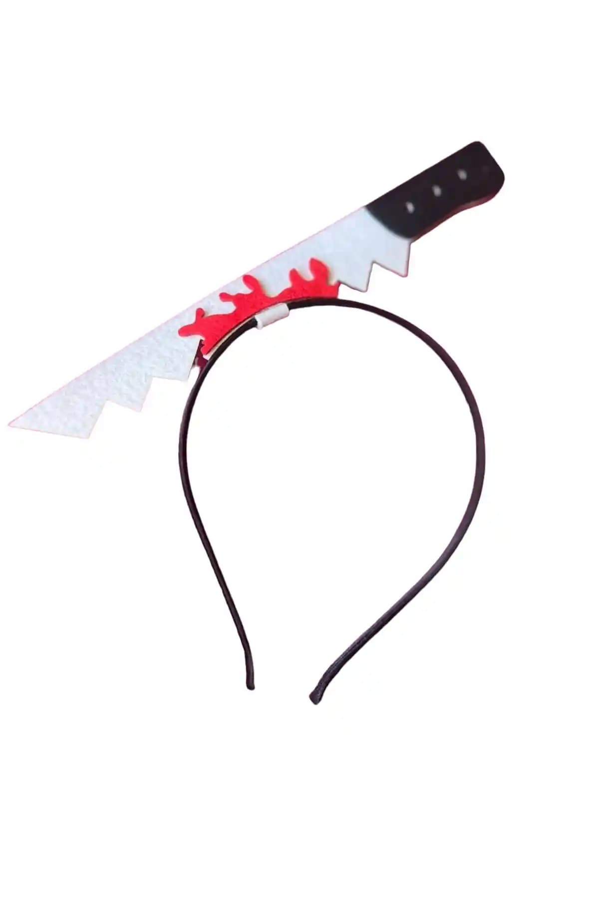 Happyland Halloween Saplanan Testere Model Eva Parti Tacı: Eğlenceli ve Temalı Aksesuarlar