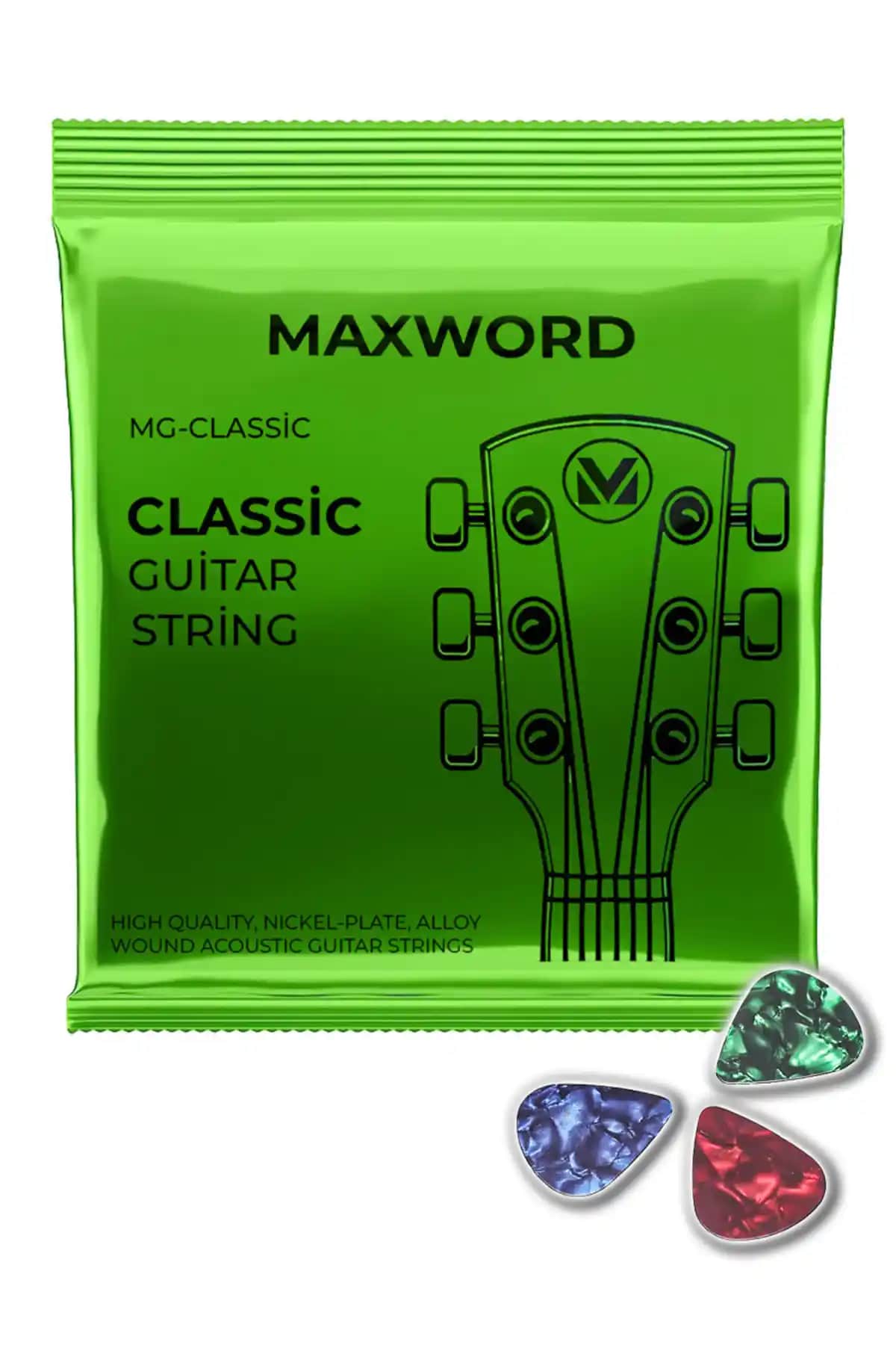 Maxword GT-Classic Klasik Gitar Teli Seti: Yüksek Kalite ve Dayanıklılık Sunan Enstrüman Aksesuarı