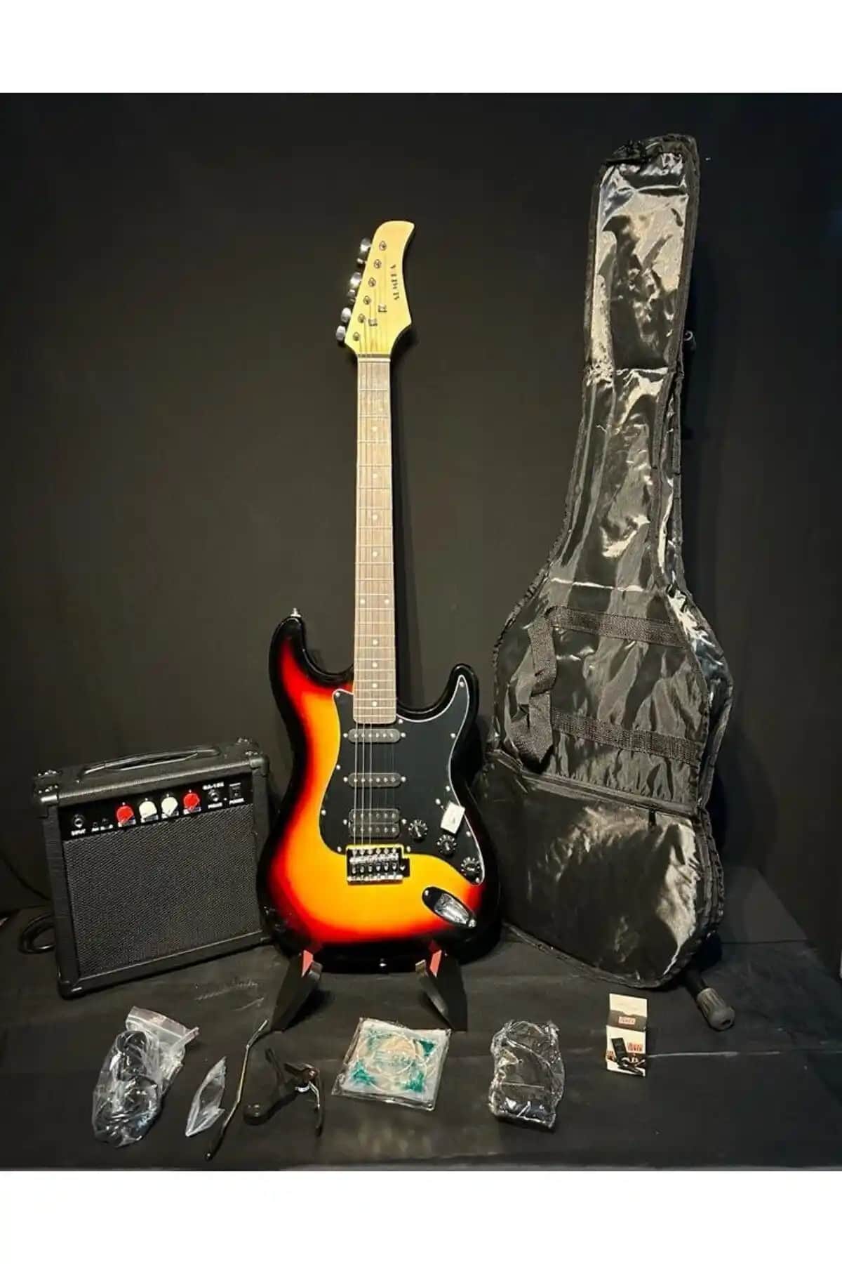 Müzikhane Sunburst Elektro Gitar Seti: Modern Tasarım ve Kapsamlı Özelliklerle Müzik Tutkunlarına
