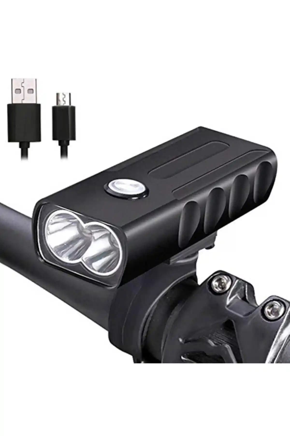 Havana 1000 Lümen USB Şarjlı Bisiklet Ön Far - Yüksek Performanslı LED Işık