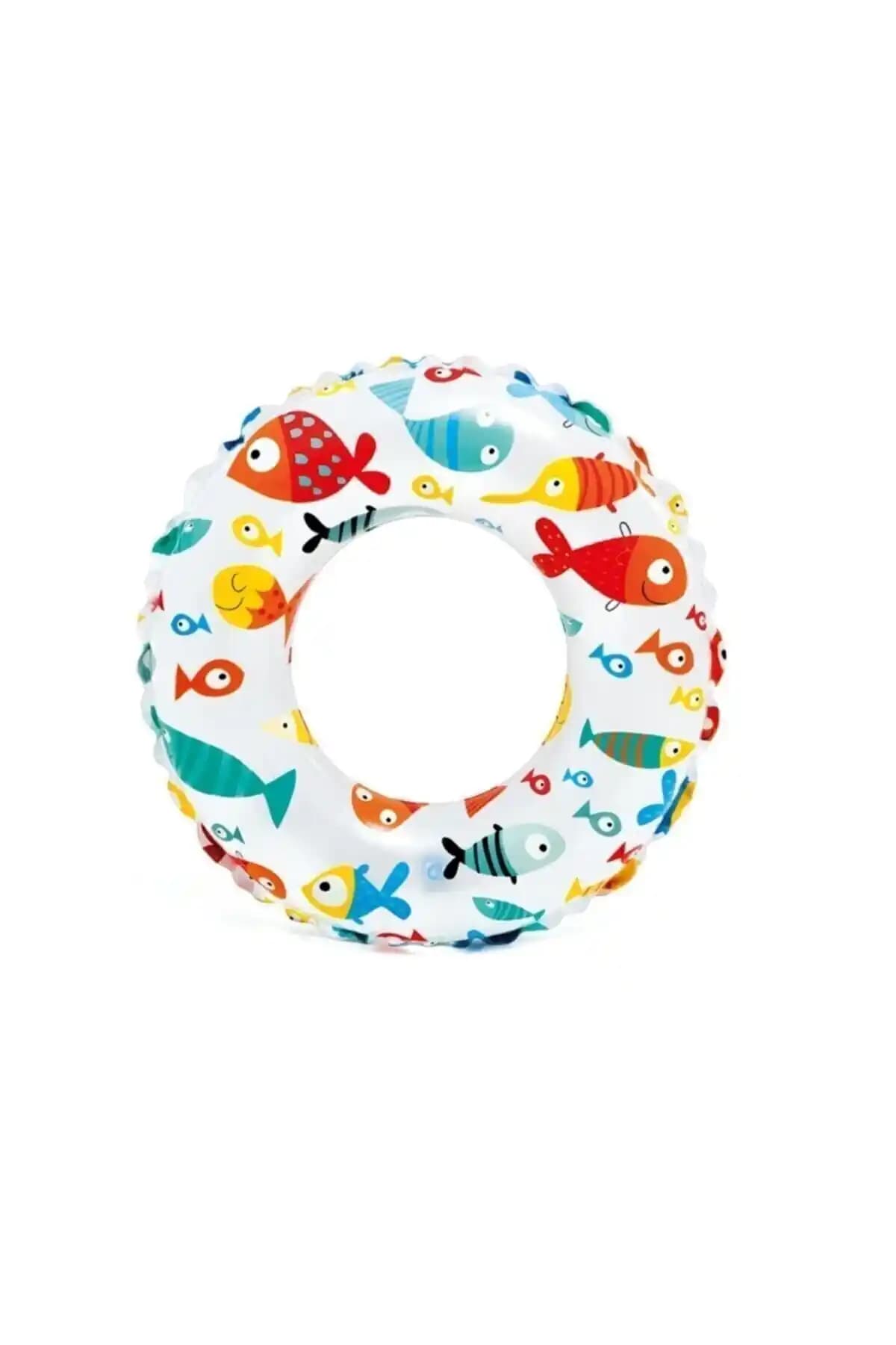 Intex Deniz Canlıları Desenli 61 cm Çocuk Can Simidi - Güvenli ve Eğlenceli