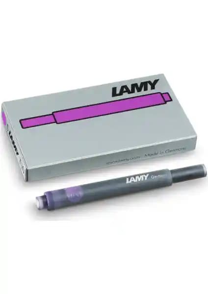 Lamy Dolmakalem Kartuşu Mor 5Li T10Mr: Canlı Renk ve Uzun Ömürlü Yazım Konforu