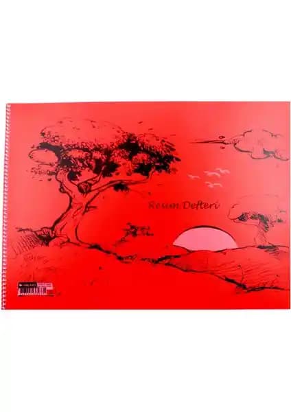 Sim 35x50 Spiralli Plastik Kapak 25 Yaprak Resim Defteri - Geniş ve Fonksiyonel