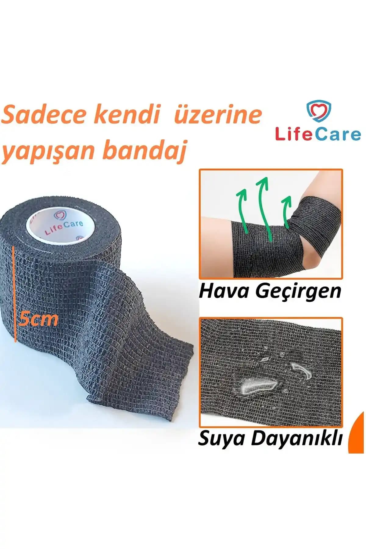 Life Care Kendine Yapışan Bandaj ve Ortholand Kinesi Bandı Karşılaştırması