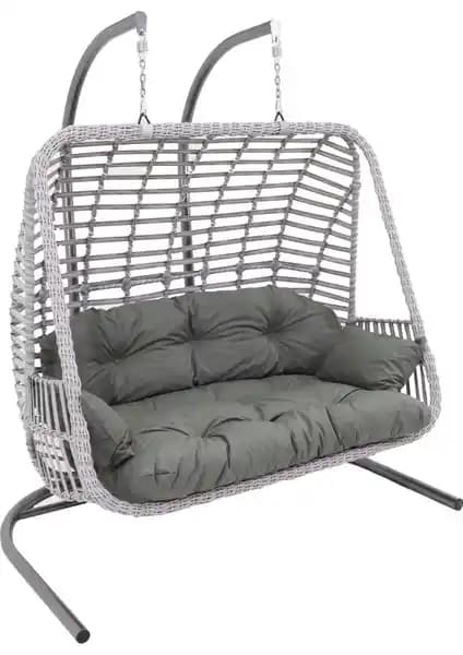 Monalin Home Garden Kudüs Rattan El Örgüsü Çift Kişilik Salıncağı ve Özellikleri