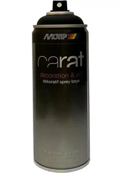 Motip Carat Siyah Sprey Boya: Dayanıklı ve Estetik Sonuçlar İçin Uygun Çözüm