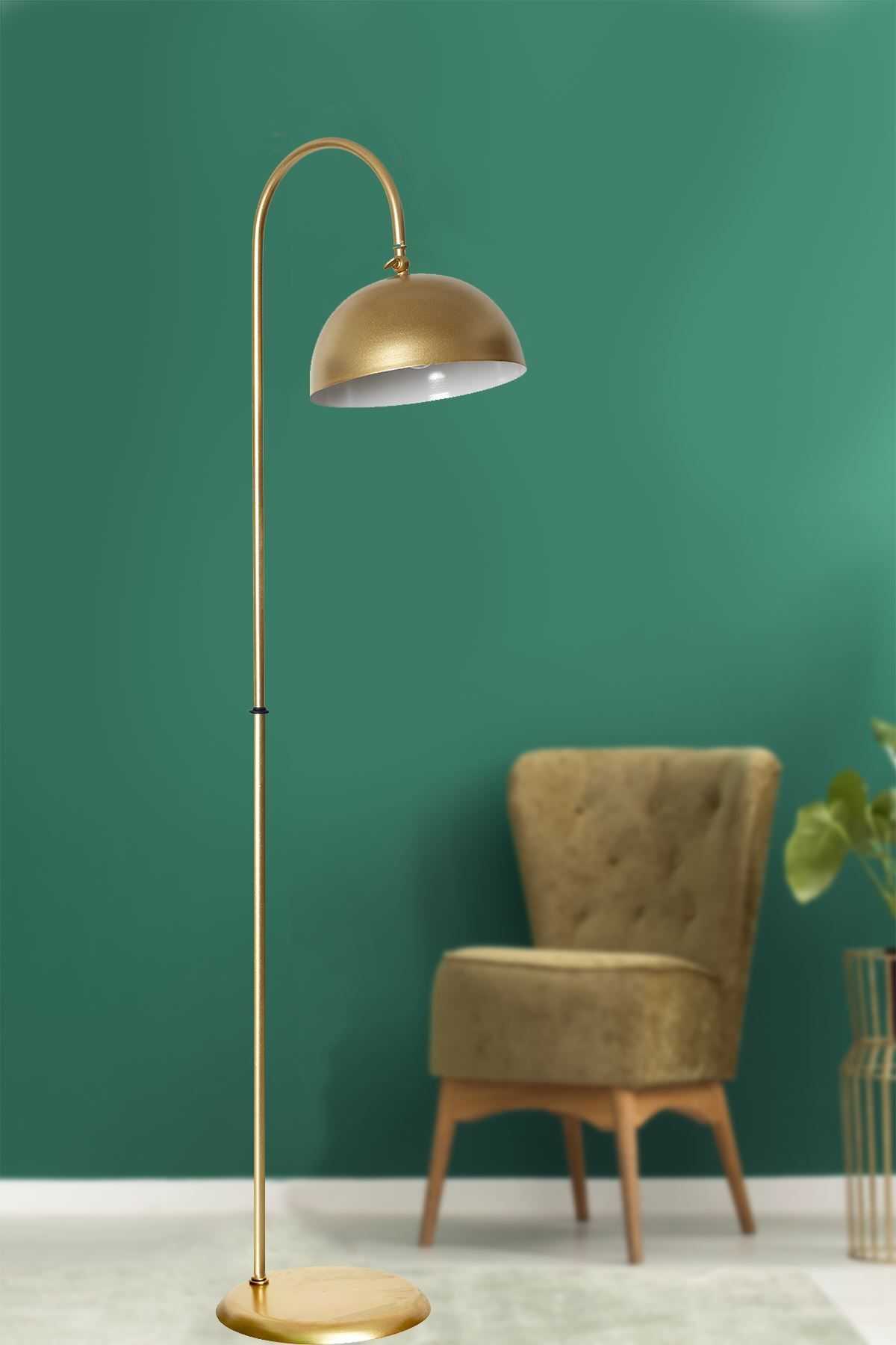 Luzarana Sonart Sarı Metal Lambader Modern ve Şık Dekoratif Aydınlatma Seçeneği